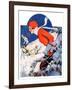 "Woman Skier,"February 14, 1931-James C. McKell-Framed Giclee Print