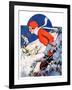 "Woman Skier,"February 14, 1931-James C. McKell-Framed Giclee Print