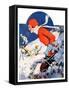 "Woman Skier,"February 14, 1931-James C. McKell-Framed Stretched Canvas