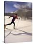 Woman Skiing Classic Nordic Style, Park City, Utah, USA-Howie Garber-Stretched Canvas