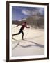 Woman Skiing Classic Nordic Style, Park City, Utah, USA-Howie Garber-Framed Photographic Print