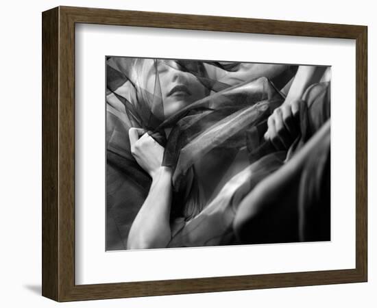 Woman Sleeping, Covered with Veil-Antonino Barbagallo-Framed Photographic Print