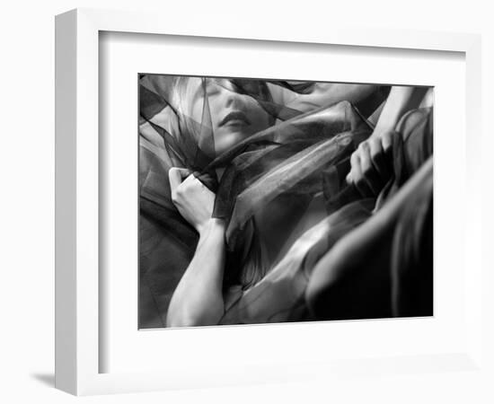 Woman Sleeping, Covered with Veil-Antonino Barbagallo-Framed Photographic Print