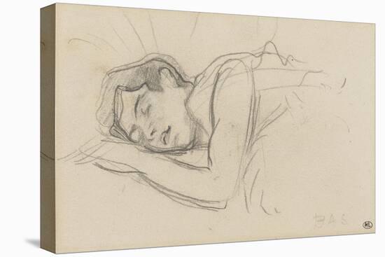 Woman Sleeping, Right Cheek Resting on the Left Hand-Henri de Toulouse-Lautrec-Stretched Canvas