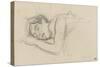 Woman Sleeping, Right Cheek Resting on the Left Hand-Henri de Toulouse-Lautrec-Stretched Canvas