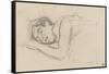 Woman Sleeping, Right Cheek Resting on the Left Hand-Henri de Toulouse-Lautrec-Framed Stretched Canvas