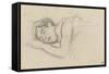 Woman Sleeping, Right Cheek Resting on the Left Hand-Henri de Toulouse-Lautrec-Framed Stretched Canvas