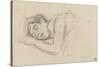 Woman Sleeping, Right Cheek Resting on the Left Hand-Henri de Toulouse-Lautrec-Stretched Canvas