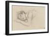 Woman Sleeping, Right Cheek Resting on the Left Hand-Henri de Toulouse-Lautrec-Framed Giclee Print