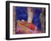 Woman Sleeping under a Tree, 1900-01-Odilon Redon-Framed Giclee Print