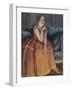 Woman Smoking a Cigarette on a Sofa-Konstantin Andreyevich Somov-Framed Giclee Print