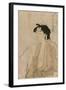 Woman Smoking a Pipe-Kitagawa Utamaro-Framed Art Print