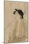 Woman Smoking a Pipe-Kitagawa Utamaro-Mounted Art Print