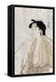 Woman Smoking a Pipe-Kitagawa Utamaro-Framed Stretched Canvas