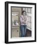 Woman Smoking at Window-Ruth Addinall-Framed Giclee Print