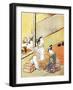 Woman Smoking Pipe-null-Framed Giclee Print