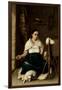 Woman Spinning , 1859-Luis Cadena-Framed Giclee Print