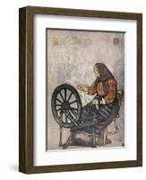 Woman Spinning, Sundalsoren, 1905-Nico Jungman-Framed Giclee Print