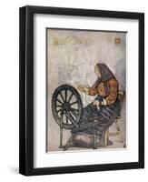 Woman Spinning, Sundalsoren, 1905-Nico Jungman-Framed Giclee Print