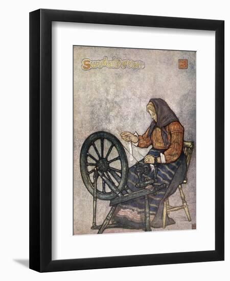 Woman Spinning, Sundalsoren, 1905-Nico Jungman-Framed Giclee Print