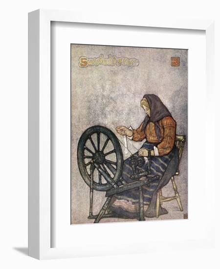 Woman Spinning, Sundalsoren, 1905-Nico Jungman-Framed Giclee Print