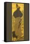 Woman Standing Beside Railing with Poodle-Paul Ranson-Framed Stretched Canvas