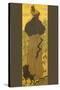 Woman Standing Beside Railing with Poodle-Paul Ranson-Stretched Canvas