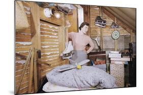 Woman Standing in an Attic-William P. Gottlieb-Mounted Photographic Print