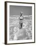 Woman Standing in Ocean Surf-Philip Gendreau-Framed Photographic Print