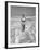 Woman Standing in Ocean Surf-Philip Gendreau-Framed Photographic Print