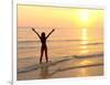 Woman Standing In the Sea-Bjorn Svensson-Framed Photographic Print