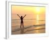 Woman Standing In the Sea-Bjorn Svensson-Framed Photographic Print