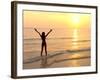 Woman Standing In the Sea-Bjorn Svensson-Framed Photographic Print