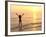 Woman Standing In the Sea-Bjorn Svensson-Framed Photographic Print