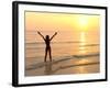 Woman Standing In the Sea-Bjorn Svensson-Framed Photographic Print