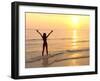 Woman Standing In the Sea-Bjorn Svensson-Framed Photographic Print