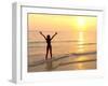 Woman Standing In the Sea-Bjorn Svensson-Framed Photographic Print