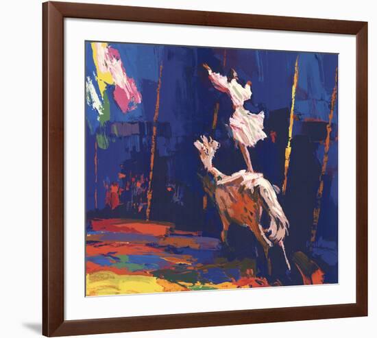 Woman Standing on a Horse (Without Border)-Unknown-Framed Serigraph