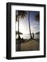 Woman Standing on Beach on Maho Bay-Macduff Everton-Framed Photographic Print