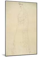 Woman Standing with Arms Dangling-Gustav Klimt-Mounted Giclee Print