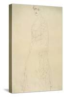 Woman Standing with Arms Dangling-Gustav Klimt-Stretched Canvas