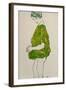 Woman, Standing, with Hands Clasped, 1914-Egon Schiele-Framed Giclee Print