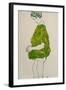 Woman, Standing, with Hands Clasped, 1914-Egon Schiele-Framed Giclee Print