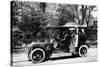 Woman Stands by a 1907-8 Daimler-null-Stretched Canvas