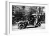Woman Stands by a 1907-8 Daimler-null-Framed Photographic Print