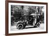 Woman Stands by a 1907-8 Daimler-null-Framed Photographic Print