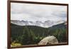 Woman Stands On A Boulder In The Brainard Lake Recreation Area, Indian Peaks Wilderness, Colorado-Louis Arevalo-Framed Photographic Print