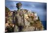 Woman Statue with Grapes, Manarola, Liguria, Italy-George Oze-Mounted Photographic Print