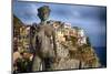 Woman Statue with Grapes, Manarola, Liguria, Italy-George Oze-Mounted Photographic Print
