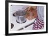 Woman Sterilizing Jars for Canning-William P. Gottlieb-Framed Photographic Print